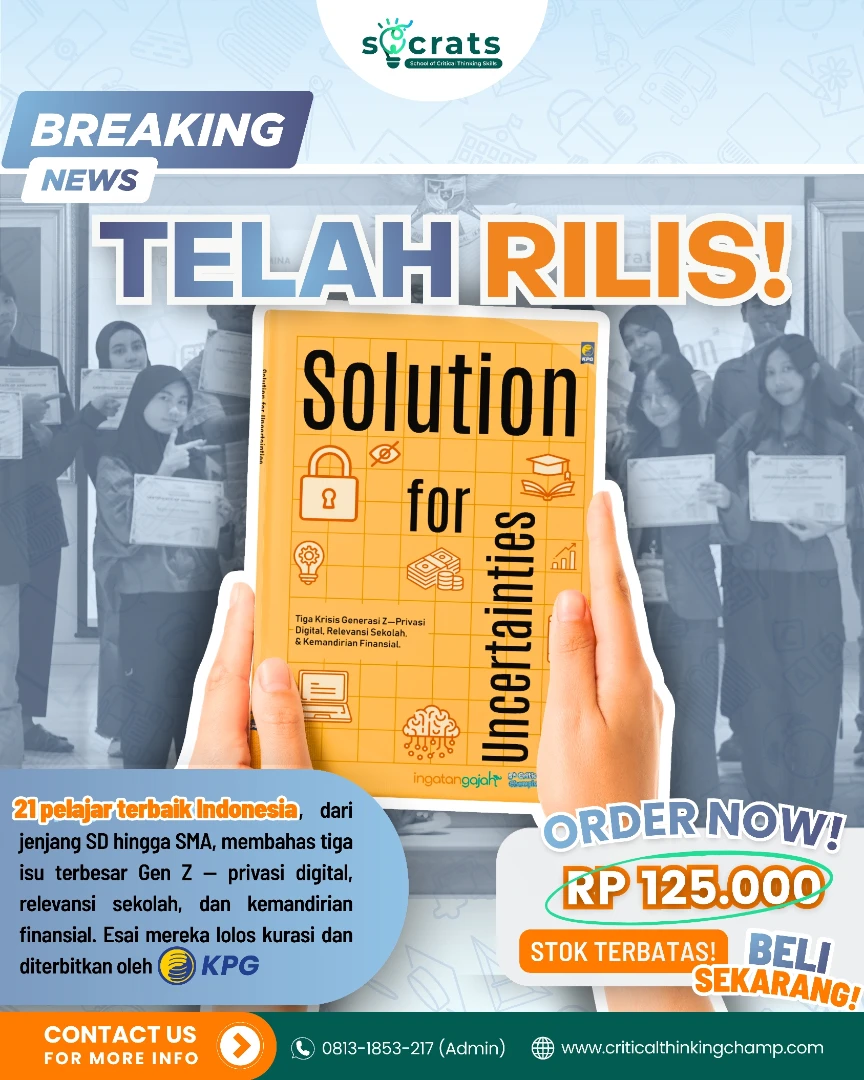 💬Kalau kamu ingin tahu bagaimana Gen Z berpikir soal masa depan, buku ini jawabannya💡Sebanyak (1)