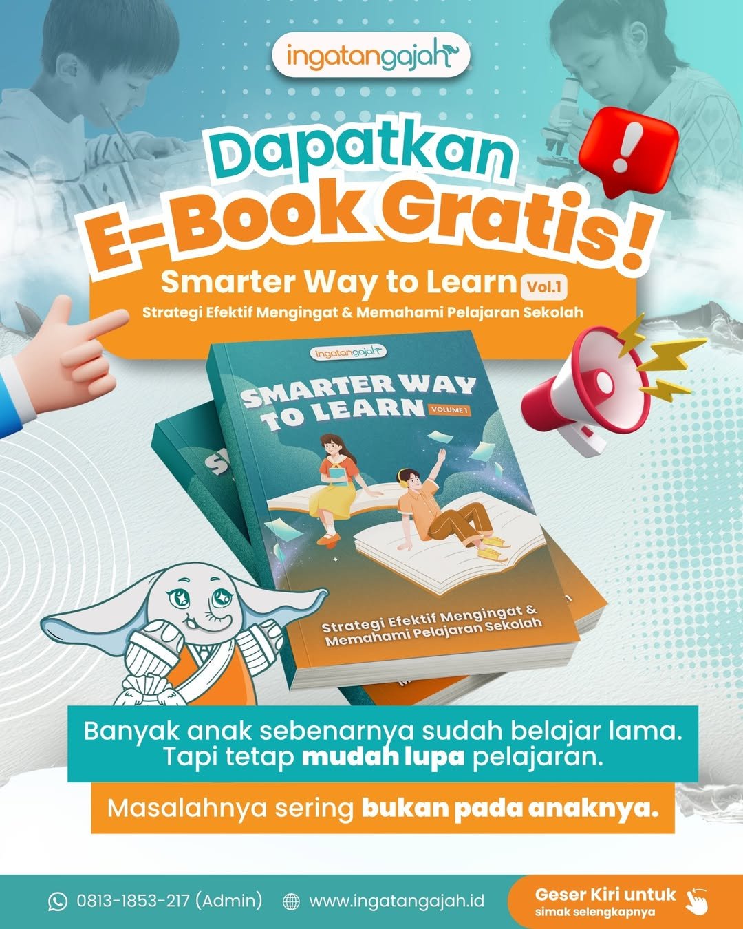 Kenapa anak sudah belajar lama… tapi tetap mudah lupaMereka membaca, mengulang, bahkan belajar s