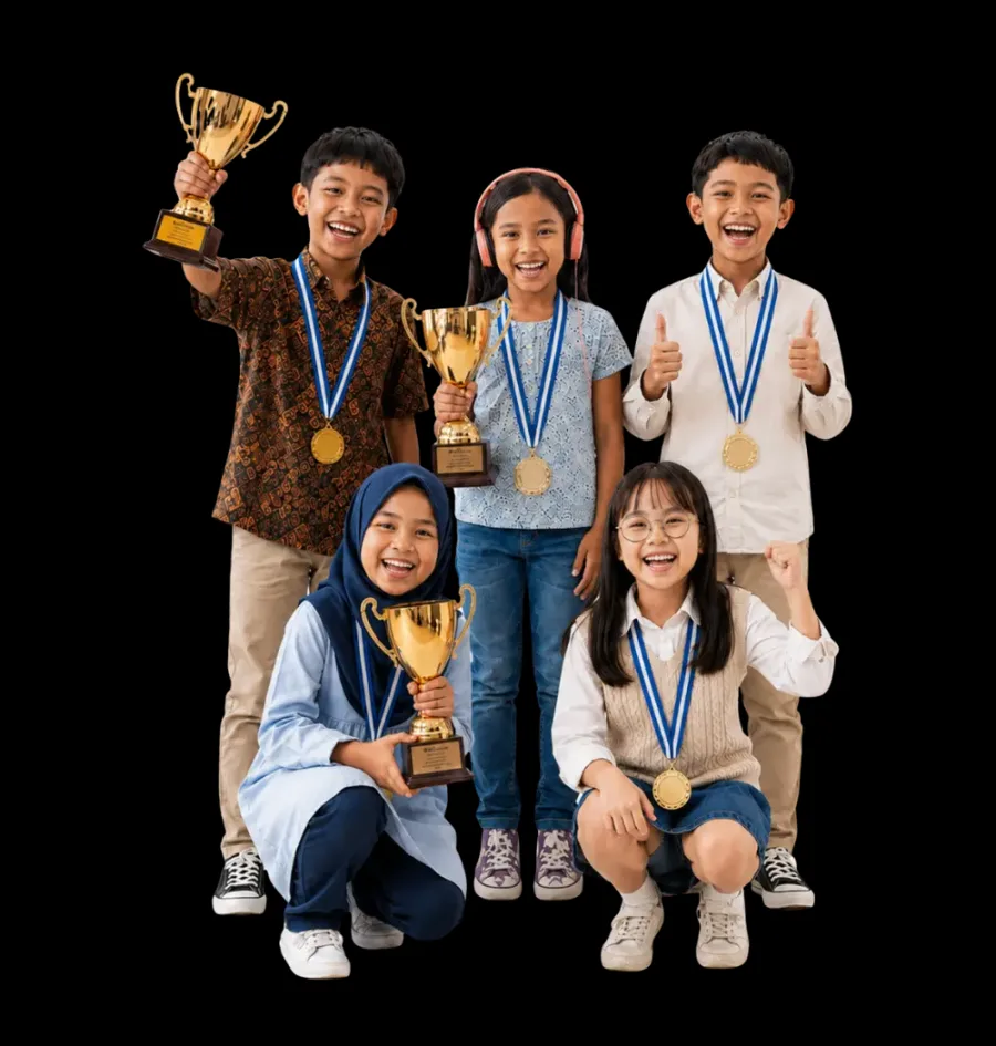Anak IngatanGajah tersenyum percaya diri setelah berhasil menguasai teknik memori